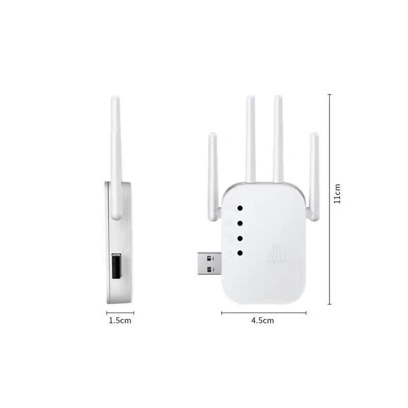 1 Pezzo Router Wifi Segnale a Lunga Portata Amplificatore Router 300Mbps Ripetitore Wireless Estensore Amplificatore Segnale Wifi 2.4G
