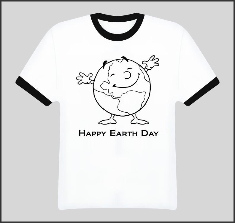 EARTH DAY HUG CARTOON Graphic T Shirt Unisex T-Shirt L