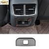For Hyundai Sonata - Titanium Black Rear USB Socket Switch Cover Trim
