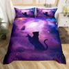 Cat Duvet Cover Pet Cat Pattern Bedding Set Cute Kitten Printed Comforter Cover For Kids Boys Girls Teens 3D Animal Theme Cover