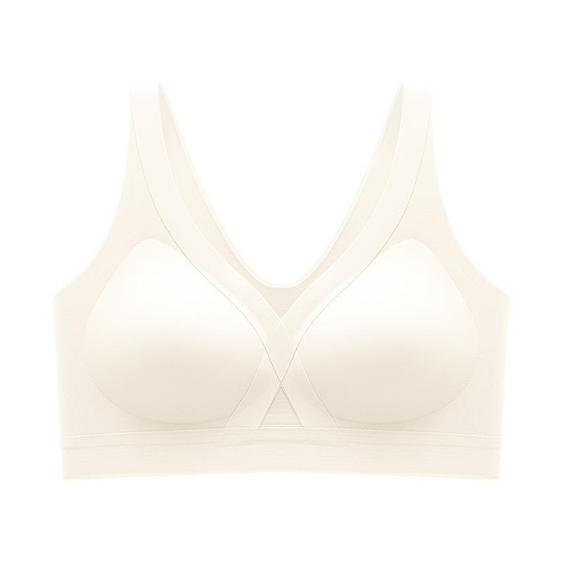 Lift invisible seamless foundation A antibacterial underwear women's cloud feeling skin-friendly, comfortable and breathable soft support bra