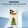 For iPhone 17 Pro Max Case Christmas Tree Bow Pattern Printing Straight Edge TPU Phone Back Cover