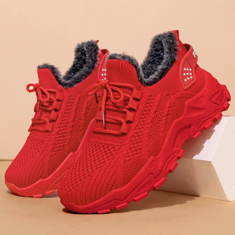 Women's shoes autumn and winter large size velvet shoes platform father shoes cotton shoes women wear warm and healthy shoes in winter