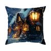 45X45Cm Christmas Theme Pillowcase Bedroom Sofa Cushion Cover 100% Polyester Living Room Cushion Pillowcase Home Decor