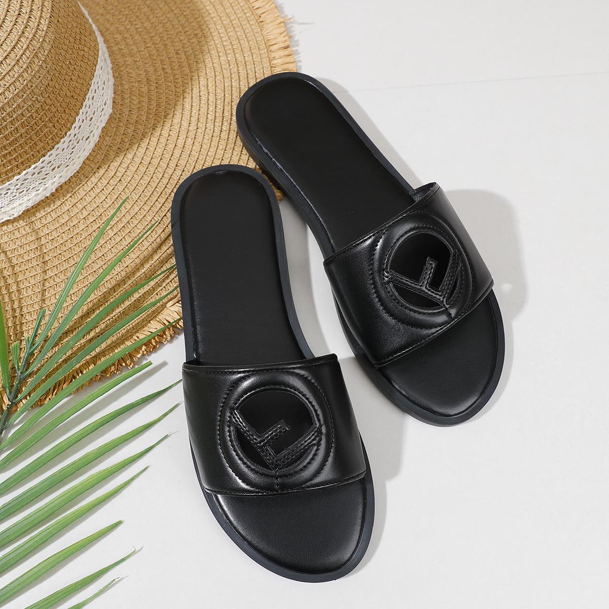 2026 Women s Embroidered Flat Sandals - Versatile Outdoor Summer Fashion Slippers 41