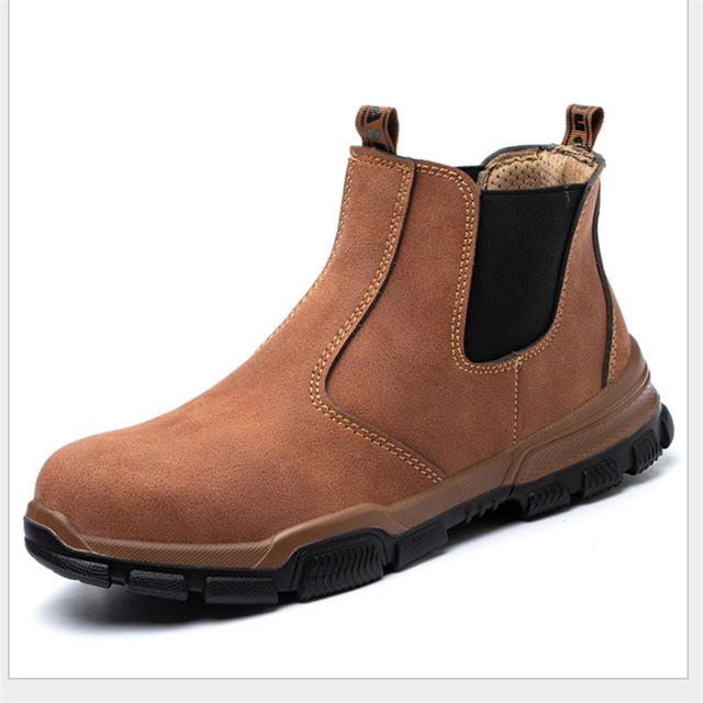 Неразрушимые кроссовки мужские рабочие туфли роскошные защитные туфли мужские — фото 16