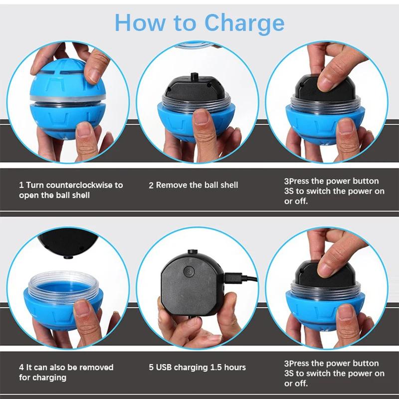 New Pet Electric Toy Ball Teasing Dog Flash Remote Control Intelligent USB Rechargeable Dog Toys Bite-resistant Pet Supplies