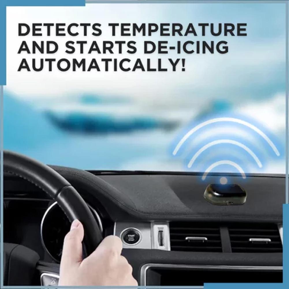Car Interference Antifreeze Device Electromagnetic Molecular Snow Removal Instrument Car Window Deicer Black Car Accessories