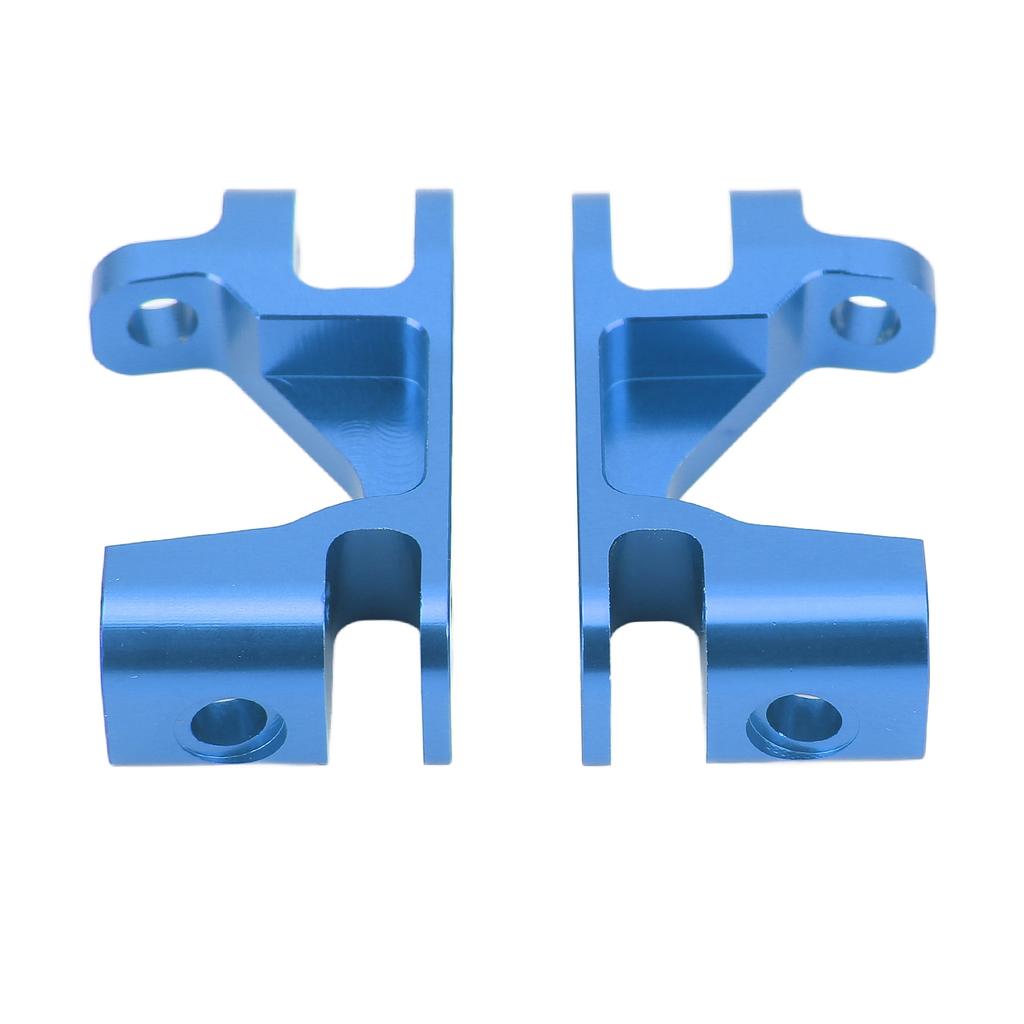 2PCS RC Caster Blocks   High Hardness Aluminum Alloy Front C Hub Carrier for   Rustler 4  1:10 RC Car