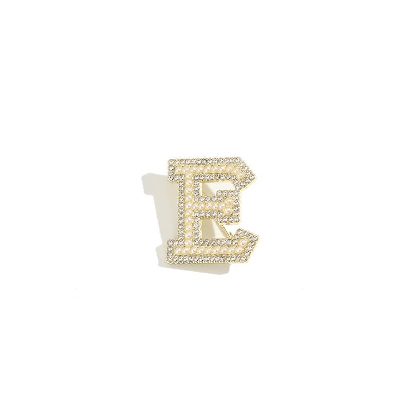Kristall Strass Perle A-Z 26 Buchstaben Brosche Damen Englisches Alphabet Brosche Anstecknadel Korsage Kragen Schmuck Kleidung Tasche Deko Geschenke