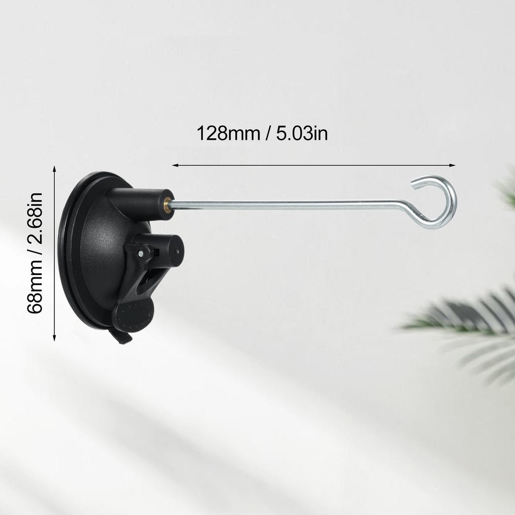 4 Pack Window Suction Cup Hanger for Bird Feeders and Wind Chimes and Plant Bird Feeder Hook with Strong Suction Cup