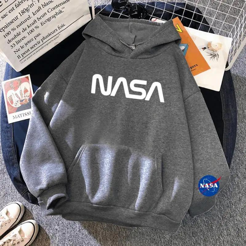 2025 Hot Sale New Fashion Trend Hoodie NASA Monogram Printed Astronaut Hoodie Casual Sweatshirt High Quality Hot Sale
