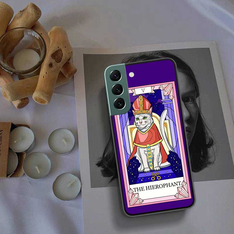 

Новый чехол для телефона с картой Таро с милым котом для Samsung Galaxy A12 A22 A32 A42 A52 A72 A54 A34 A24 A14 A73 A53 A33 A23 A13 5G F52 F62 Cov Samsung A33