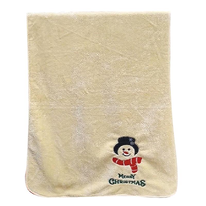 Christmas Bath Towels Practical Christmas Gift Comfortable Hand Towel Thick Cartoon Pattern Cute 35*75/70*140cm