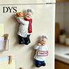 Decorative Fridge Magnet Cartoon Fat Chef Magnet, Hand-painted 3D Refrigerator Kitchen Magnetic Decoration Picture Photo Holder for Home Office