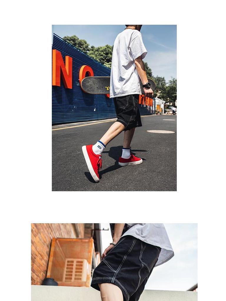 Black Canvas Men's Versatile Casual Shoes, Autumn 2025 Trend – Ideal for Spring and Fall
