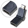 Male Female Flexible Right Angle Connector Swivel Adapter Extender 1080P (Male to Female)