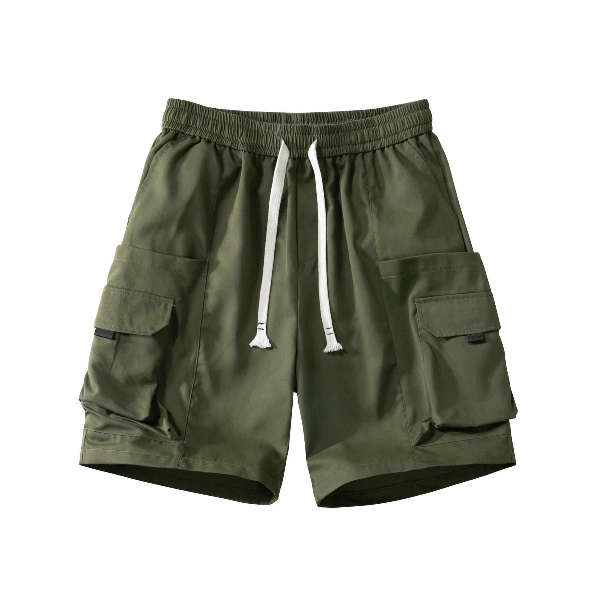 

Men s Summer Cavalry Fabric Multi-Pocket Loose Casual Shorts L