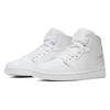 1 Mid Triple White Patent Swoosh Women's BQ6472-100