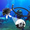 Andra Stegs Dykarregulator med Genomskinligt Munstycke Andningsslang Luftflödesjusterare Snorkel