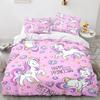 Cartoon Rainbow Unicorn Bedding Set Unicorn Sets Single Double Queen Twin Full Size Duvet Cover Girls Soft Duvet Cover