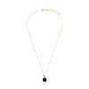 Silver Gold-Plated Necklace With Onyx - Nsc56440Y
