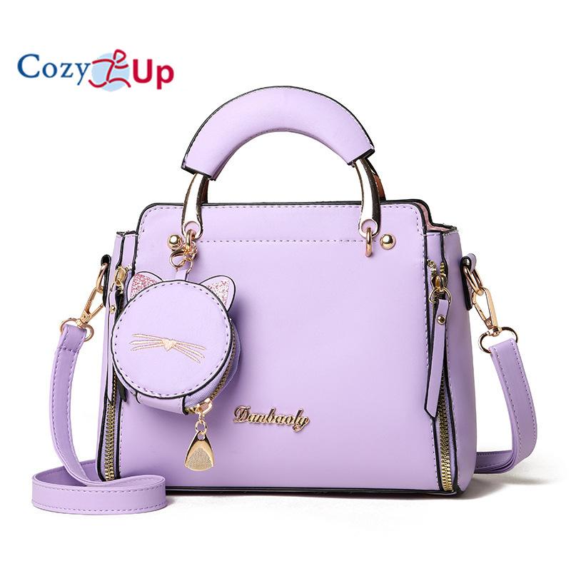 Cozy Up Pattern 2-teilige Umhängetaschen für Damen, Schultertasche, Muscheltasche, Trend, kleine Geldbörse und Handtasche, Luxus-Designer-Tasche für Damen