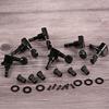 6 Pieces Guitar Tuning Machine Heads | Threaded Posts with Round Buttons Metal Construction,