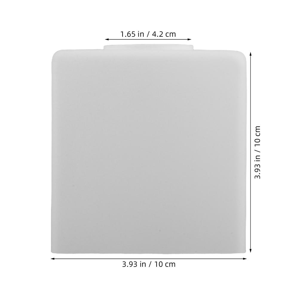 100Mm Glass Lampshade Square Replacement Ceiling Lamp Shade Pendant Light Cover Dining Bedroom Glass Light Shade
