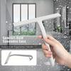 1pc Silicone Shower Squeegee for Glass Doors, Multi-Purpose Glass Wiper Scraper for Bathroom, Toilet, Car Window, Tile Wall, Car
