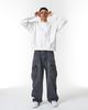 Dibsenseu Rise Wide Cargo Denim D500 - Black