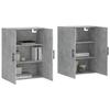 VidaXL Armoires murales 2 pcs gris béton 69,5x34x90 cm 3195647