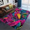 Tropical Parrot Carpet Rug for Living Room Bedroom Home Sofa Decoration,Kids Play Non-slip Floor Mat