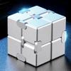 Alloy Infinity Cube Fidget Toy Ultra-Durable Sensory Stress Reliever For Adults & Kids Anxiety Relief Gift