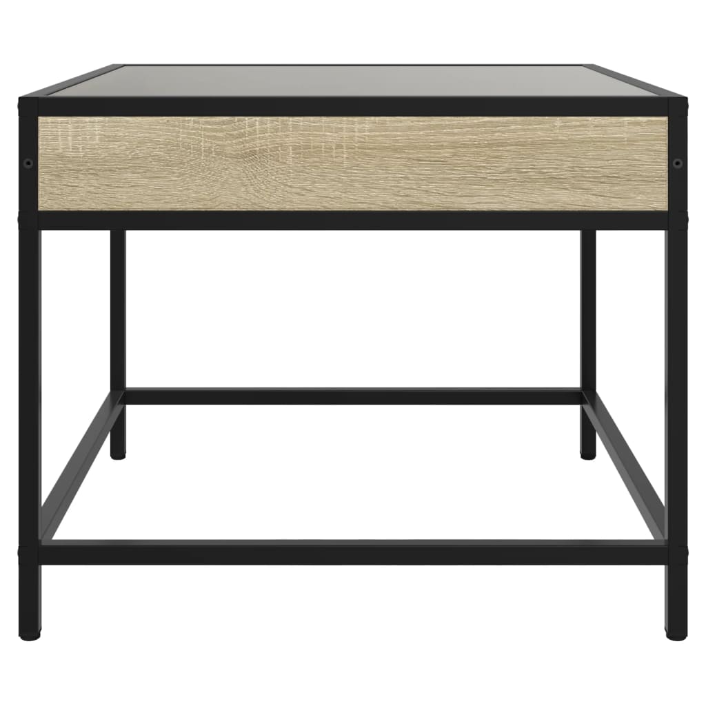 Infinity LED Coffee Table in Sonoma Oak 50 x 50 x 41 cm