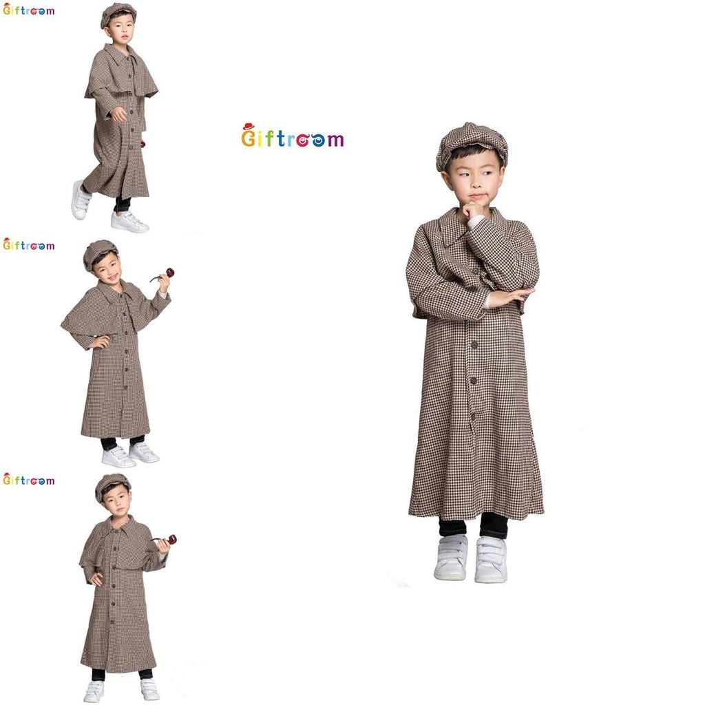 Módní kostým Sherlocka Holmese pro chlapce Ideální na Halloween a divadelní představení