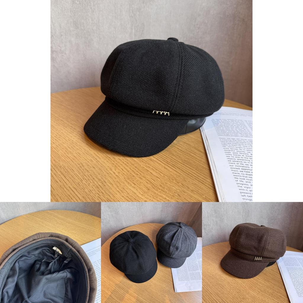 Elegant Octagonal Hat For Women With Warmth And Features Perfect For Autumn And Winter