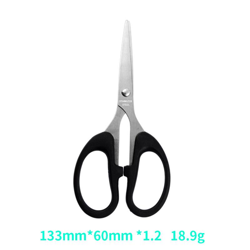 Compact Stainless Steel Scissors for Office, Paper, Bangs, Thread, and Craft Cutting