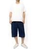 One Colors Men's Plus Size Shorts, Lightweight Slub Summer Knit, Stretch Elastic Waist, Navy (Size 3L) (71)