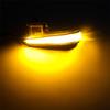 2pcs Rearview Mirror Dynamic Yellow LED Turn Signal Light For Toyota RAV4 Tacoma