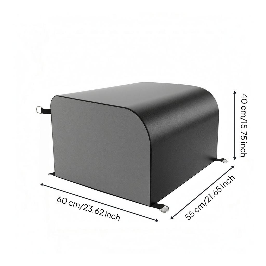 Portable Glute Workout Block | Convenient Side Carry Loops, Padded Top Surface,