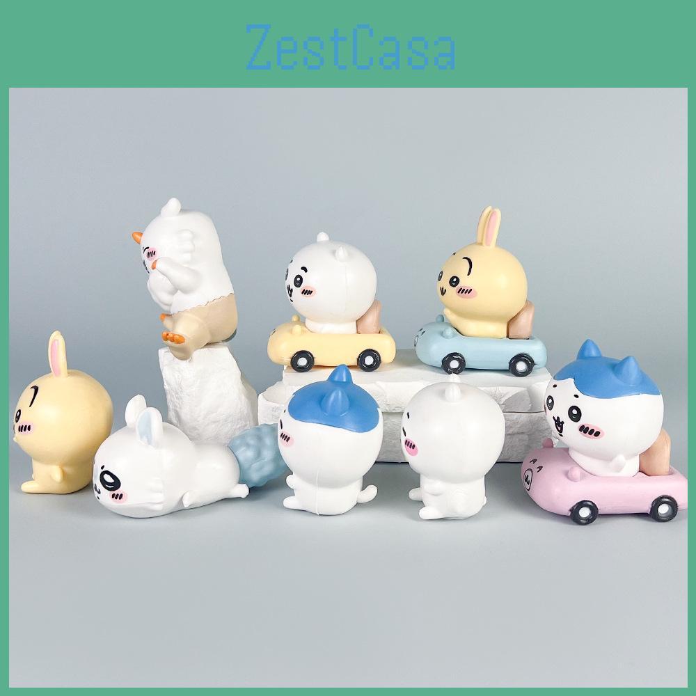 Usagi Chiikawa Anime Character Pvc Keychain With Expressive Face For Gift And Decor