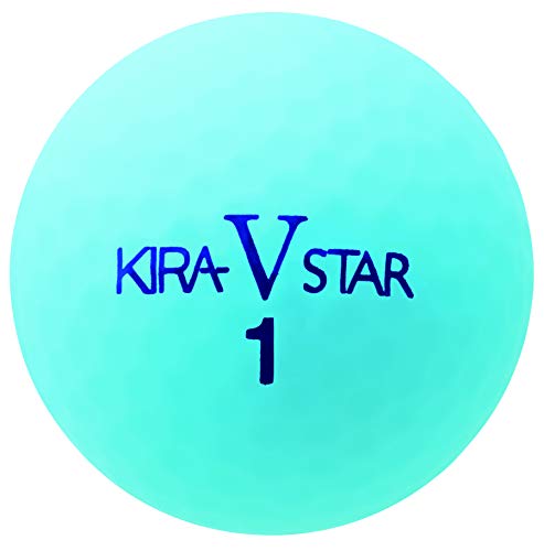 Kasco KIRA STAR V Golf Balls, Unisex, KIRA STAR VN, Aqua, Optimal Head Speed: 25-45, 2-Piece Ball: 1 Core + 1 Cover, Aqua Dozen