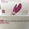 100PCS plastic disposable nitrile gloves mixed nitrile gloves thickened food grade composite nitrile protective gloves