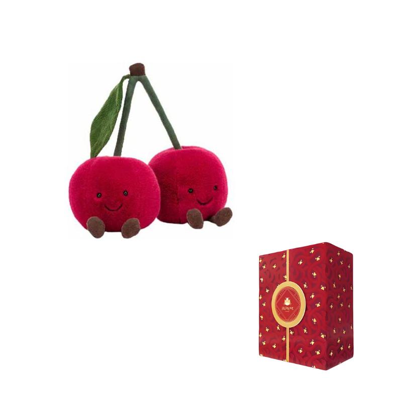JELLYCAT Fun Plant Series Fruit Cherry Companion Doll Plush Doll 22cm Tall