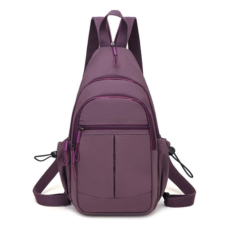 Schoolbag Backpack Women's 1011 New Casual Oxford Cloth Dual-purpose Small Backpack Fashion Versatile Foreign Style Women's Crossbody Breast Bag