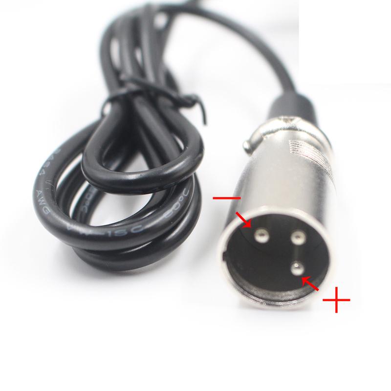42V 2A 42V2A Charger For 36V 18650 Lithium Battery Pack With 3-Pin XLR Socket Connector EU US AU UK