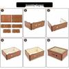 Wooden Digital Piggy Bank: Retro Counting Savings Bank – Secure One-Way Deposit