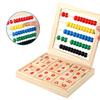 Wooden Math Blocks Educational Early Learning Bright Color Skill Development Math Counting Board