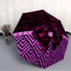 1pc Lace Bow Automatic Cute Umbrella 8-Bone Design Compact Gear for Outdoor Travel, Perfect Holiday Gift Yy251230008